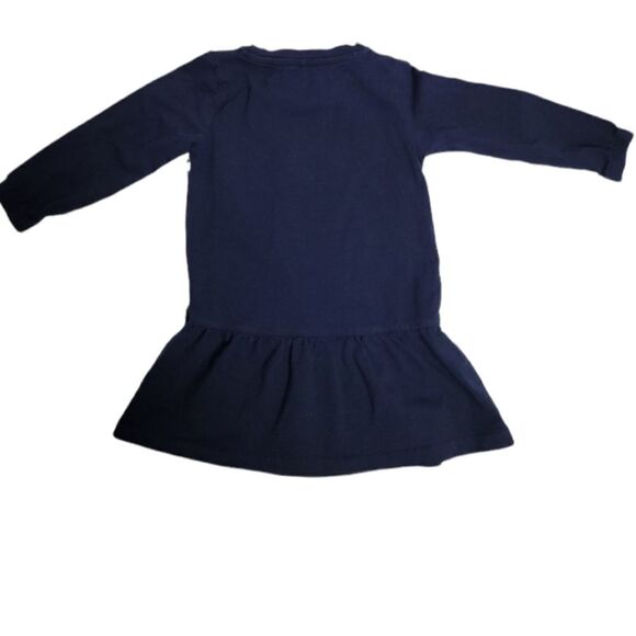NAME IT dress navy blue bee long sleeve ruffle tunic 9-12m‎ - Picture 3 of 7